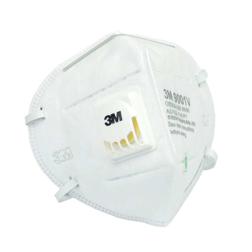 3M 9001V 帶閥防塵口罩--廣州呼吸防護用品供應商