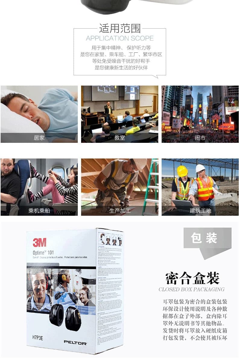 3M PELTOR H7P3E 掛安全帽式耳罩--勞保用品供應商